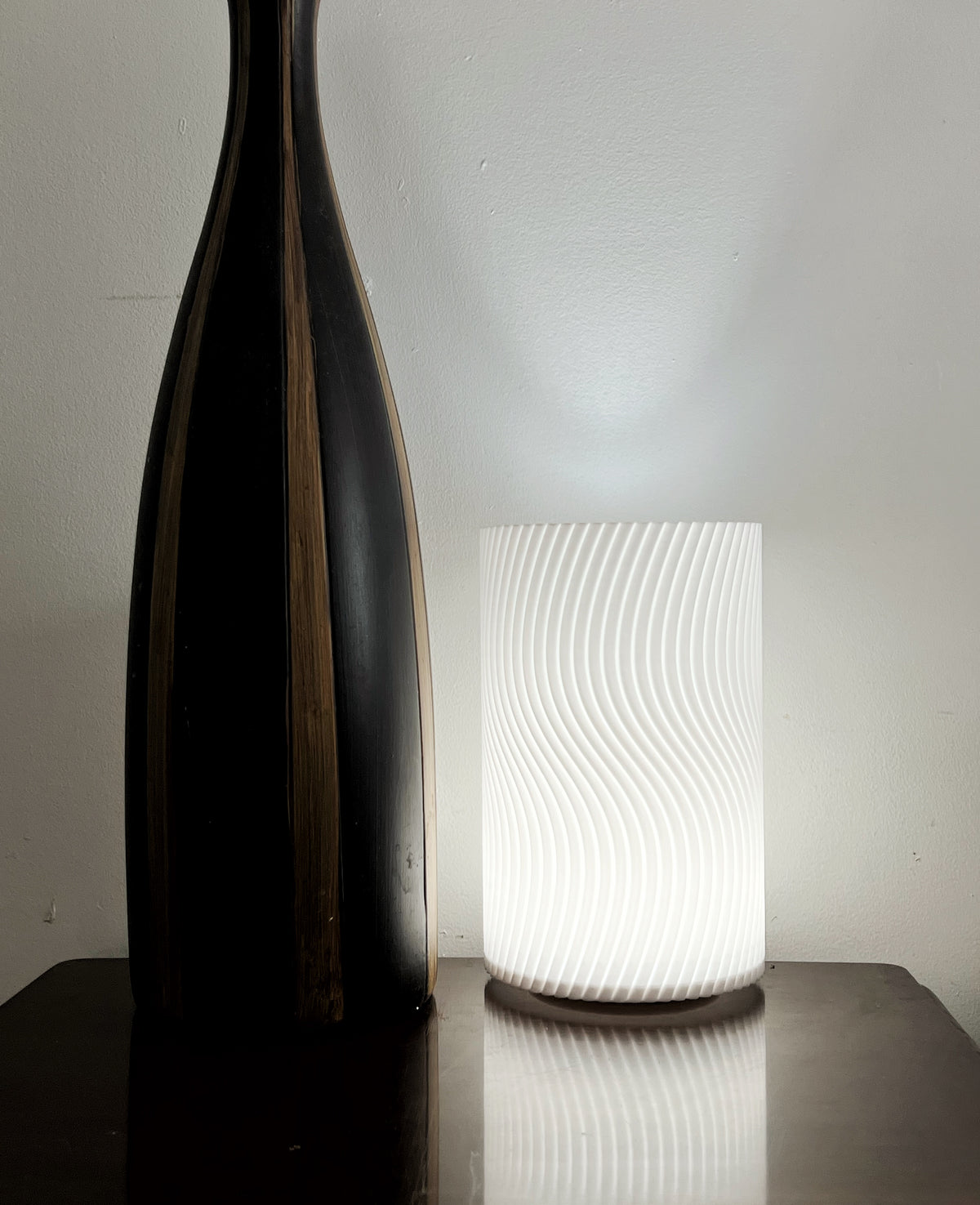 Lumia Wave 3D Printed LED Lamp