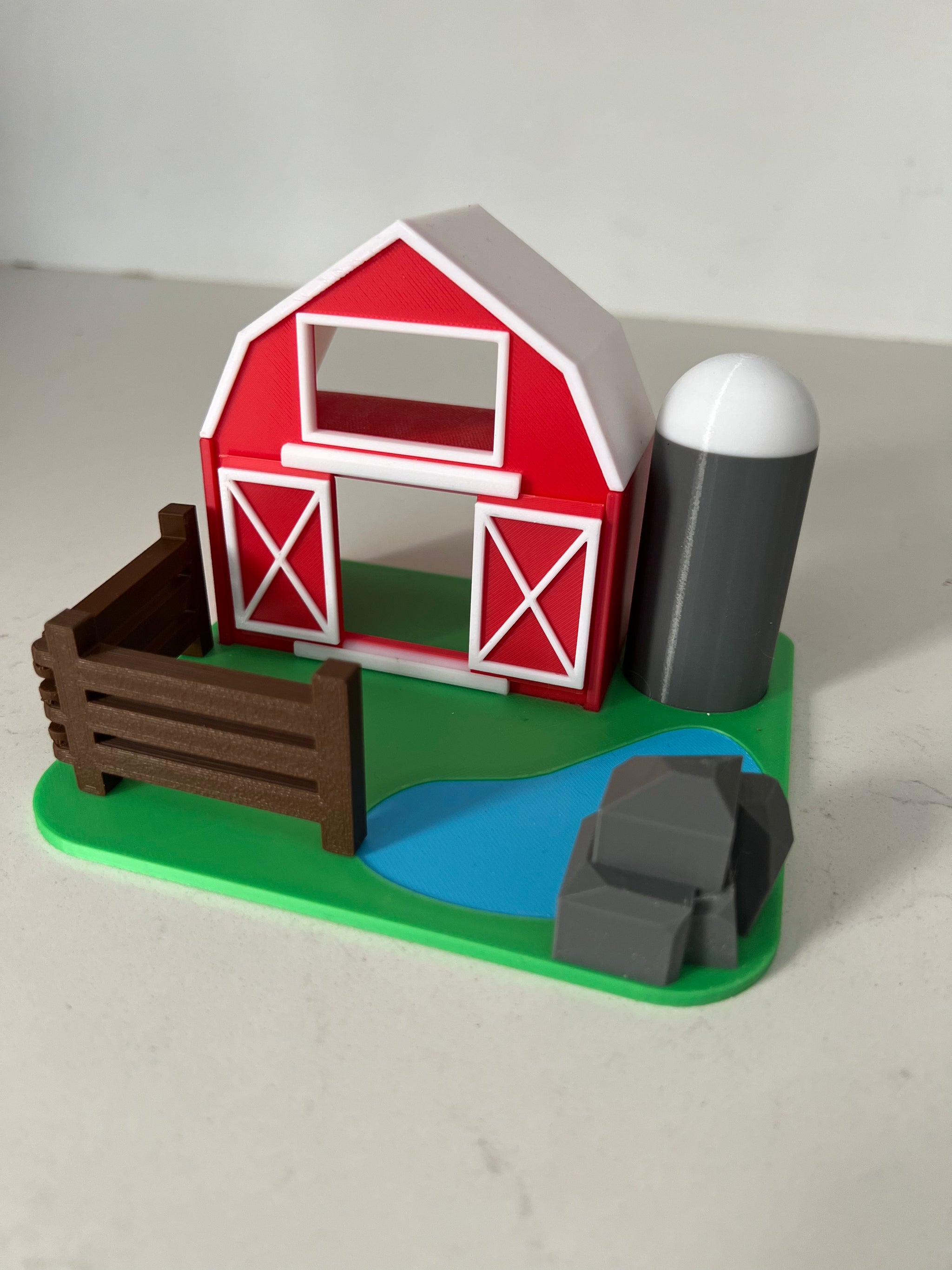 Barnyard Play-Set Micro Habitat 3D Printed Habitat
