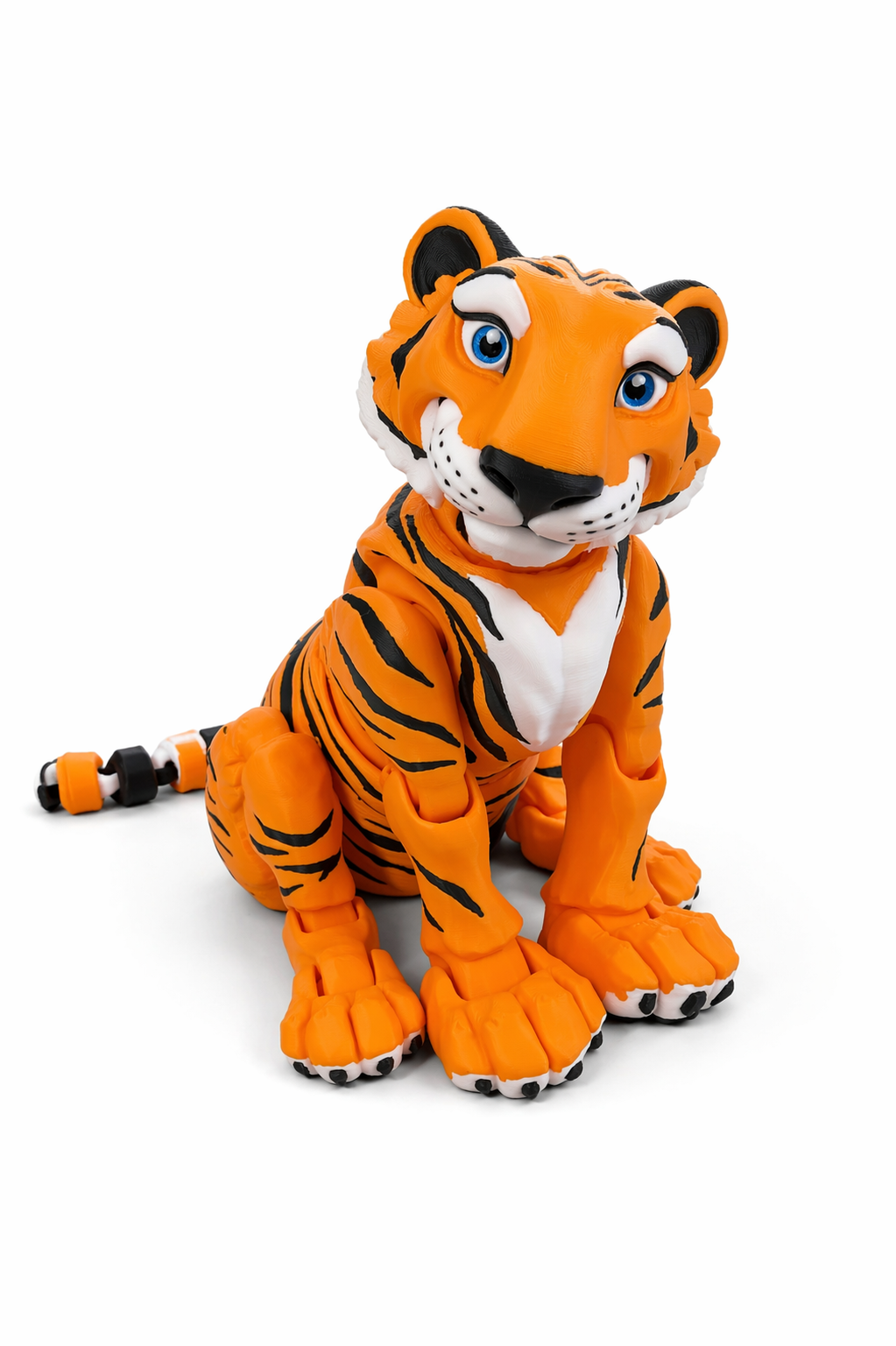 Super Articulated Tiger Toy 3D Printed