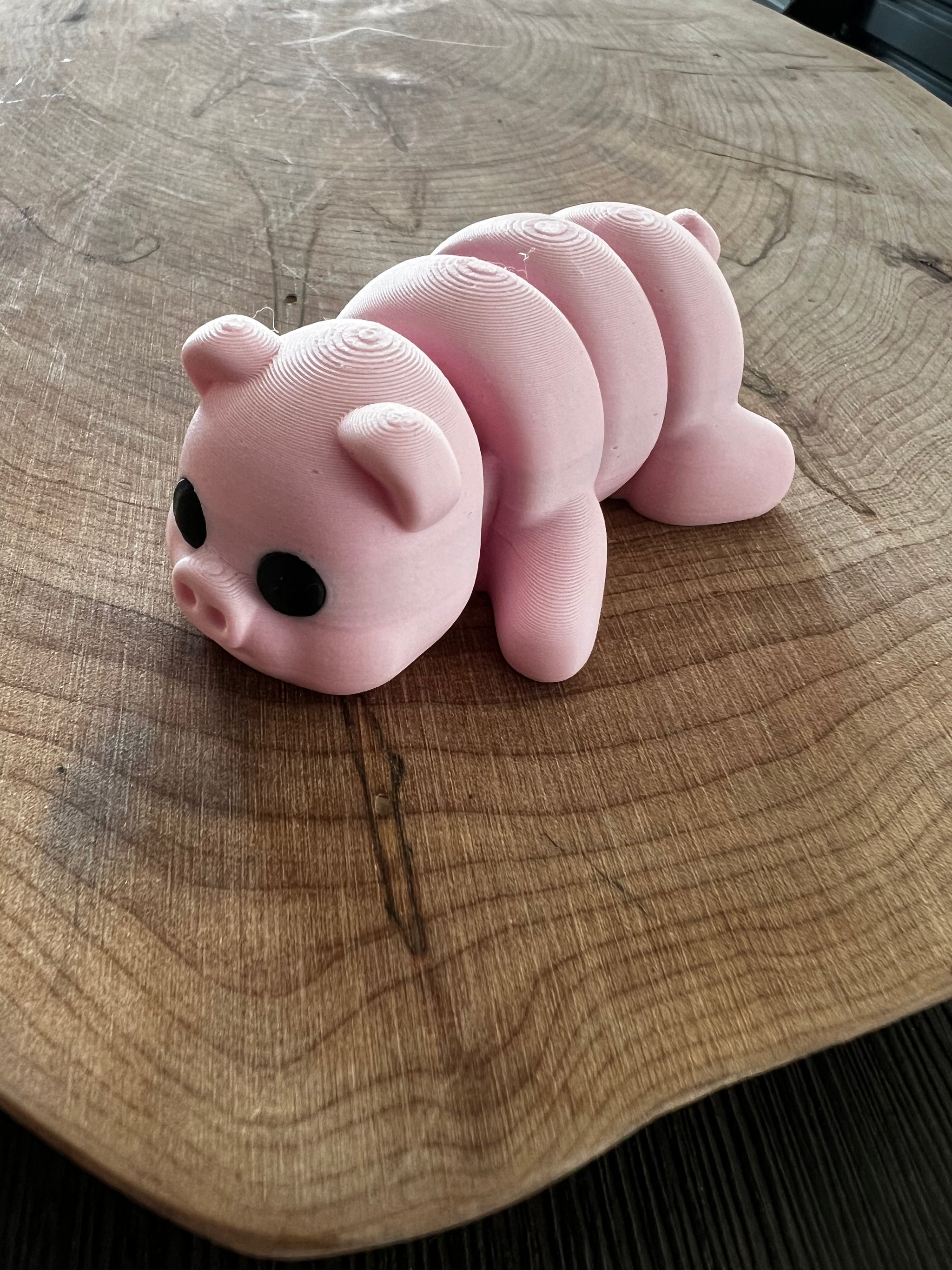 Mini Pig 3D Printed Flexible Toy