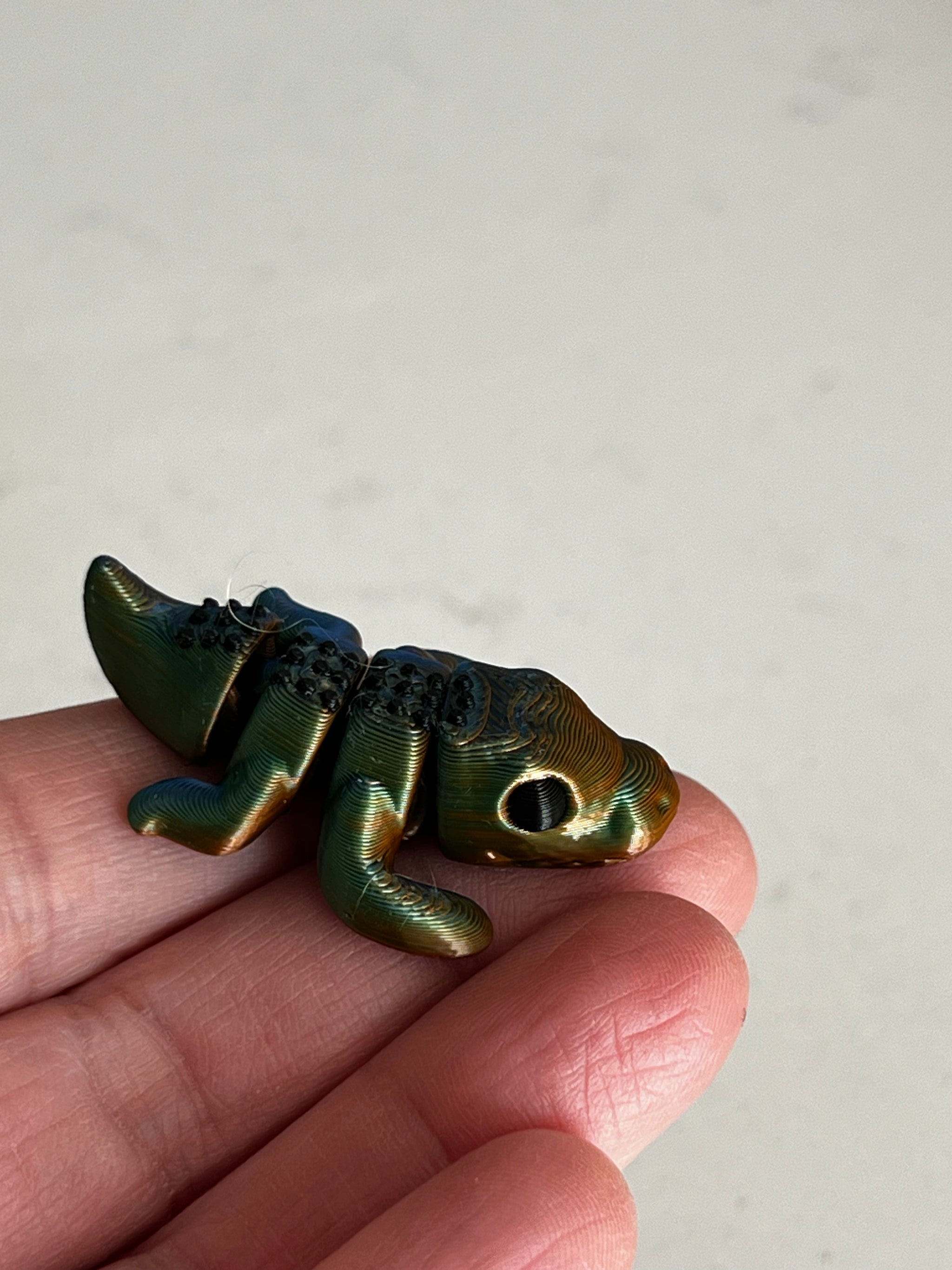 Micro Crocodile 3D Printed Toy