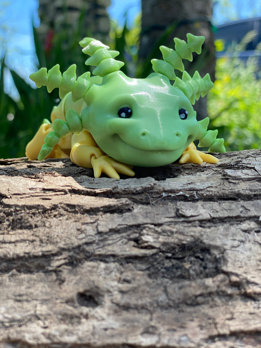Flexible 3D Axolotl Toy - Perfect For Play & Learning | Canadian Cutters