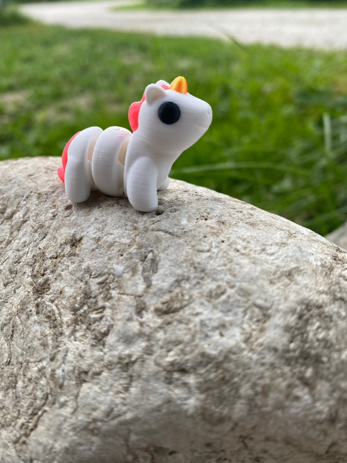 Micro 3D Printed Unicorn Toy