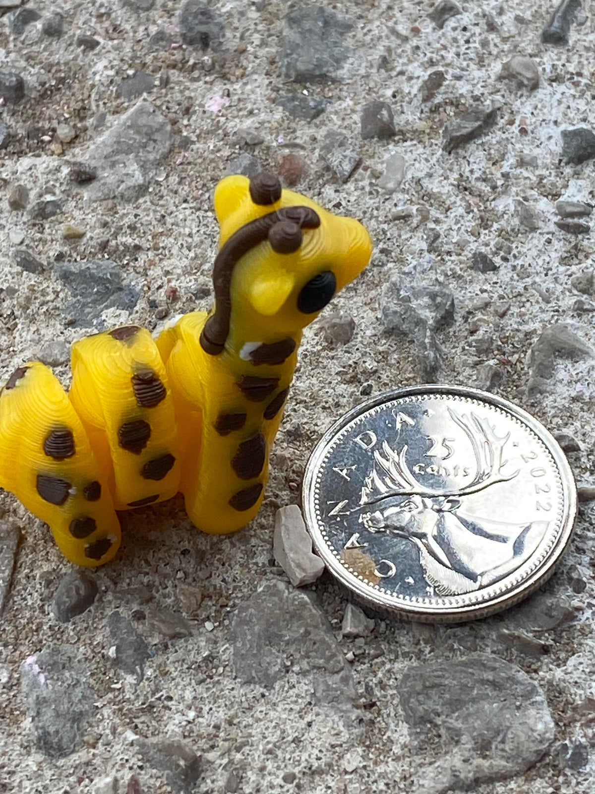 Adorable 3D Printed Micro Giraffe Fidget