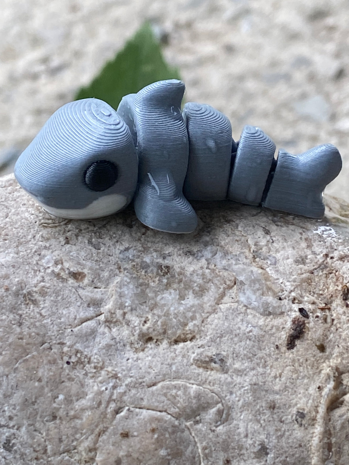 Sleek 3D Printed Micro Shark Figurine