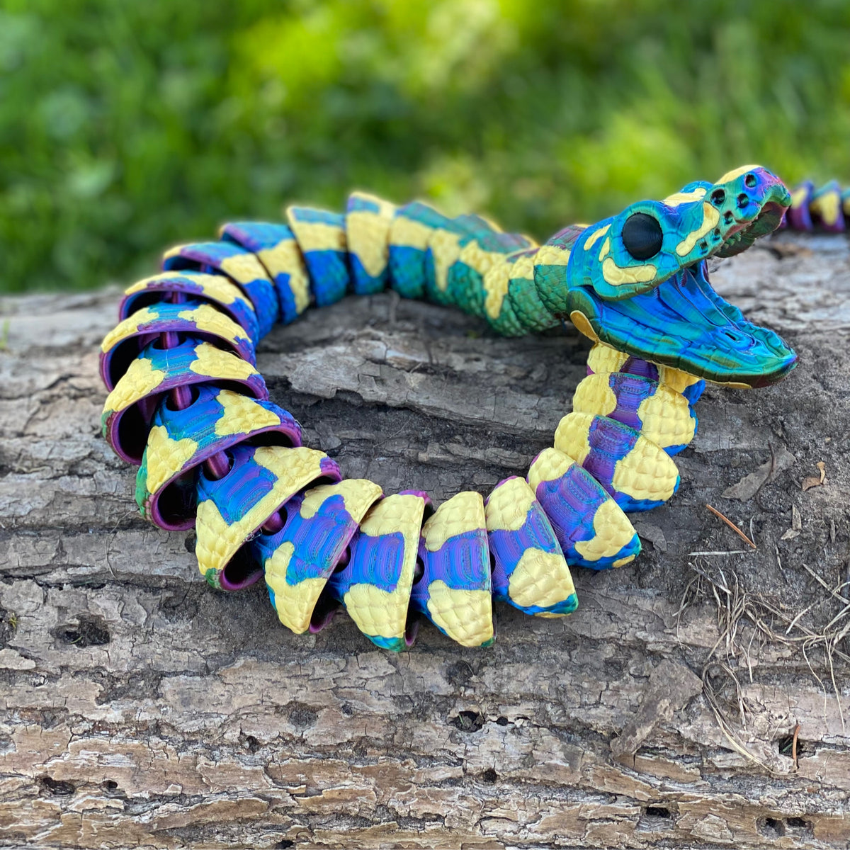 Large 3D Printed Ball Python Snake