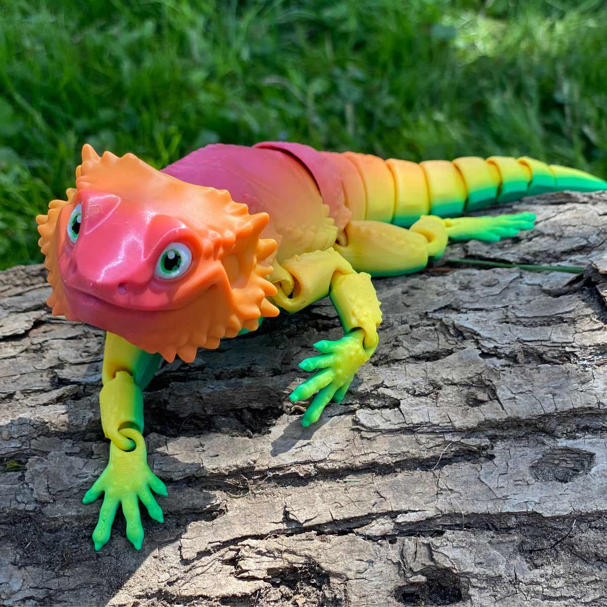 Realistic 3D Printed Bearded Dragon Fidget Toy